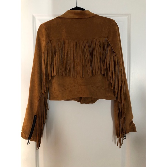 LF Jackets & Blazers - LF Fringe faux suede jacket.